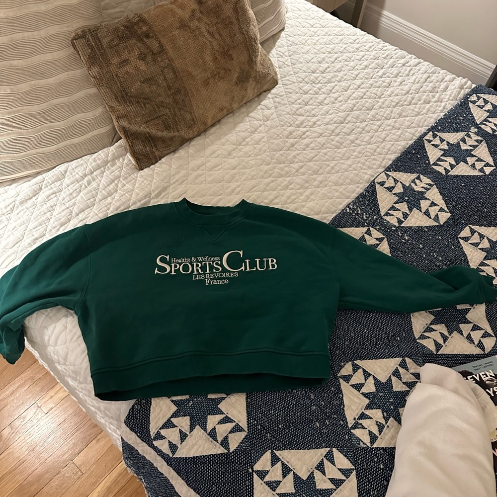 Vintage Style Green Sweatshirt
